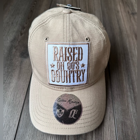 Handmade Accessories - Raised On 90s Country Hat Adjustable UPF 50 Baseball Hat Handmade